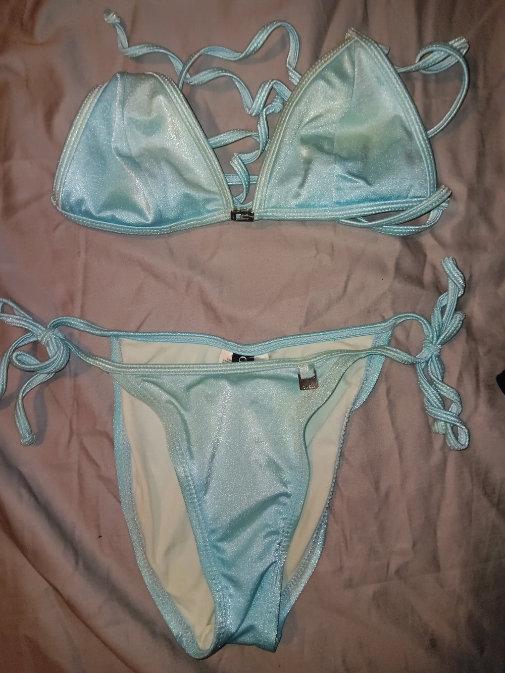 Guess Light Aqua Shimmer Bikini